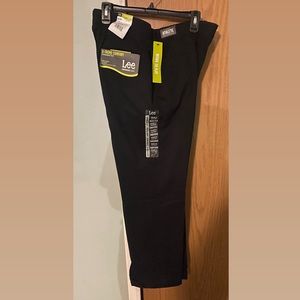 Black mens size 38x30 Lee dress pants NWT